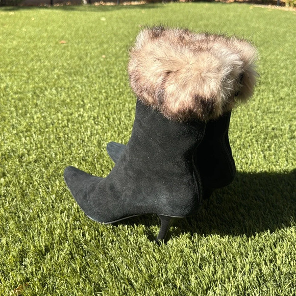 Arturo Chiang Stiletto Fur Boot Size 8 - Picture 2 of 12